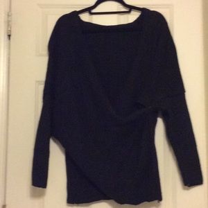 Black Wrap Sweater